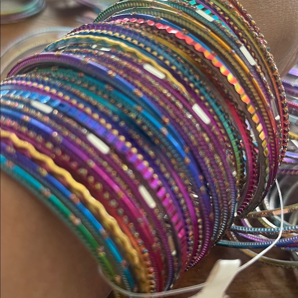 150 Multicolor Stackable Colorful Bangle Bracelet… - image 3